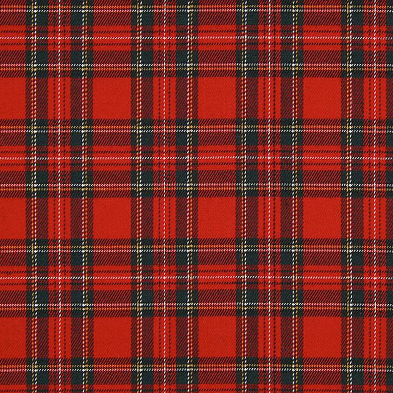 Szkocka krata Tartan kratka mała – czerwień,  image number 1