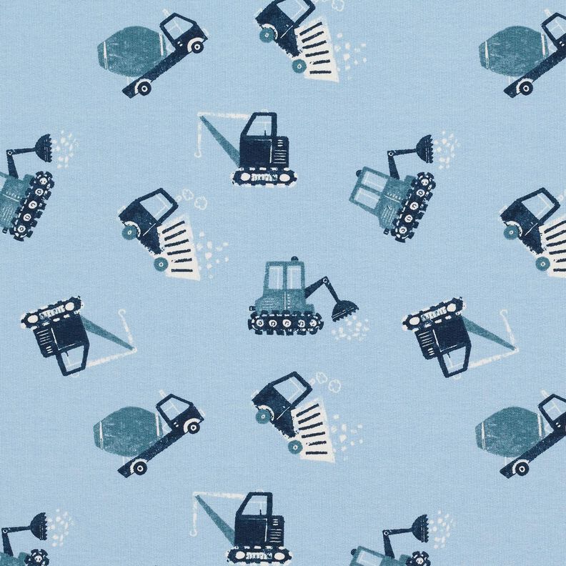 Dzianina dresowa pętelkowa French Terry plac budowy – jasnoniebieski,  image number 1