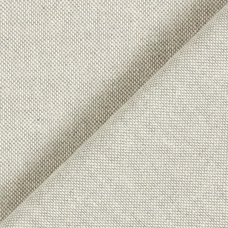 Tkanina dekoracyjna half panama chambray z recyklingu – srebrnoszary/naturalny,  image number 3