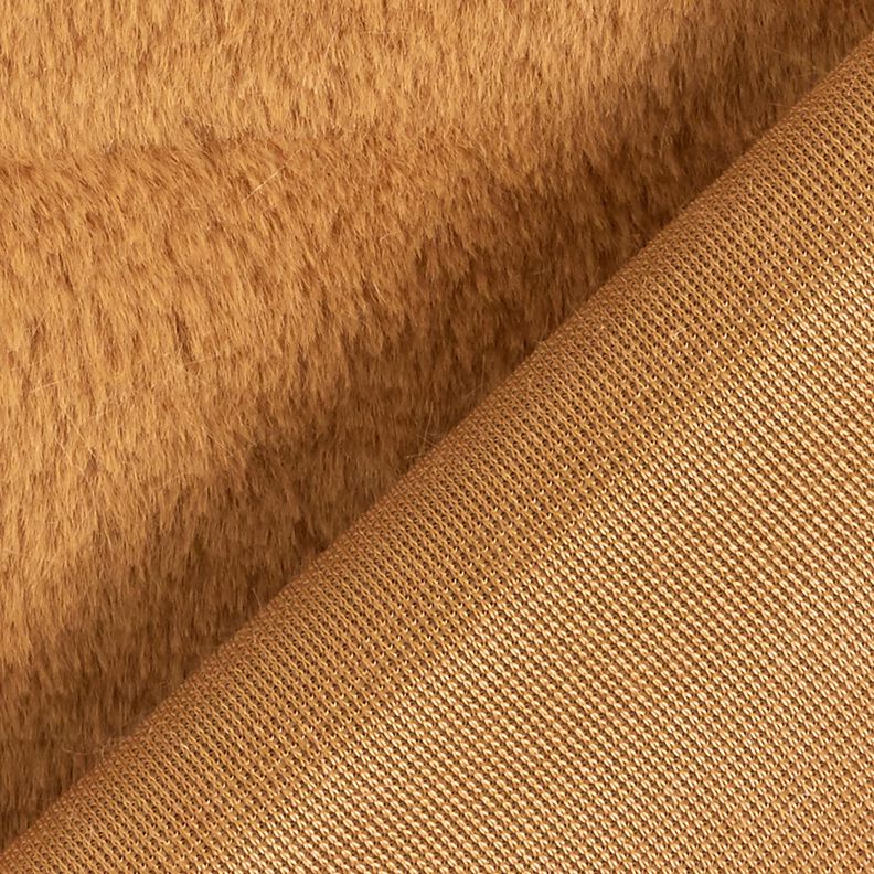 wysokiej jakości, jednokolorowe sztuczne futro – brąz sarni,  image number 3