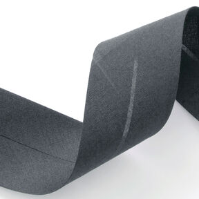Taśma skośna Polycotton [50 mm] – ciemnoszary, 