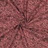 Muślin / Tkanina double crinkle dwukolorowe kwiaty  | Poppy Fabrics – ciemny brudny róż/czerń,  thumbnail number 3