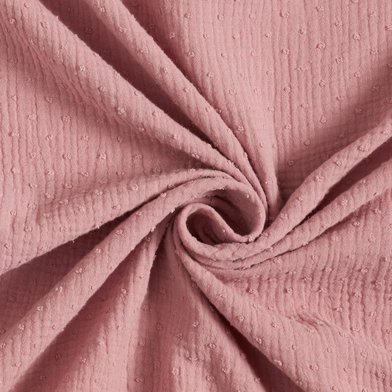Muślin / Tkanina double crinkle dobby – malwa,  image number 3