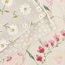Tkanin dekoracyjna Half panama małe kwiatki – naturalny/biel,  thumbnail number 5