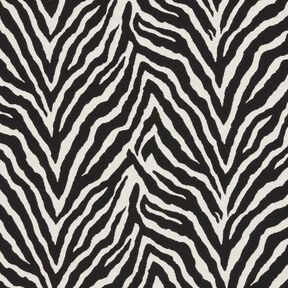 Tkanin dekoracyjna Żakard zebra – kość słoniowa/czerń, 