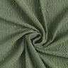 Dżersej marszczony z haftem dzierganym – zieleń trzcinowa,  thumbnail number 4