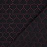 Tkanina pikowana neonowe serca | Poppy Fabrics – czerń/neonowy pink,  thumbnail number 4