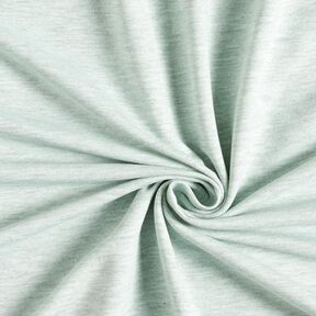 French Terry cienka dzianina melanż – mięta/szary, 