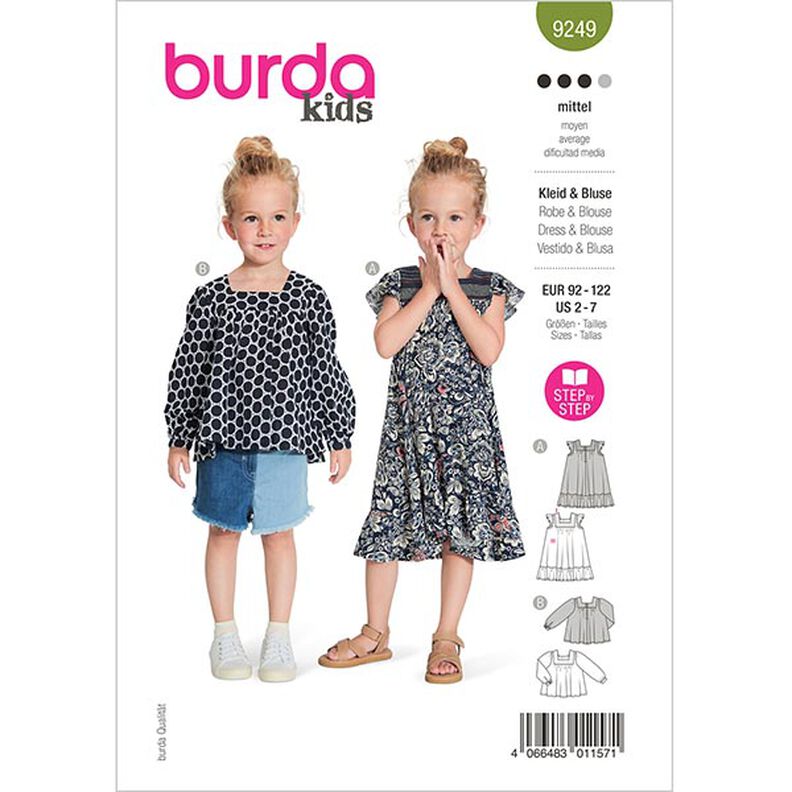 Sukienka / Bluzka  | Burda 9249 | 92-122,  image number 1