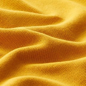 Dzianina swetrowa bawełniana – żółty curry, 