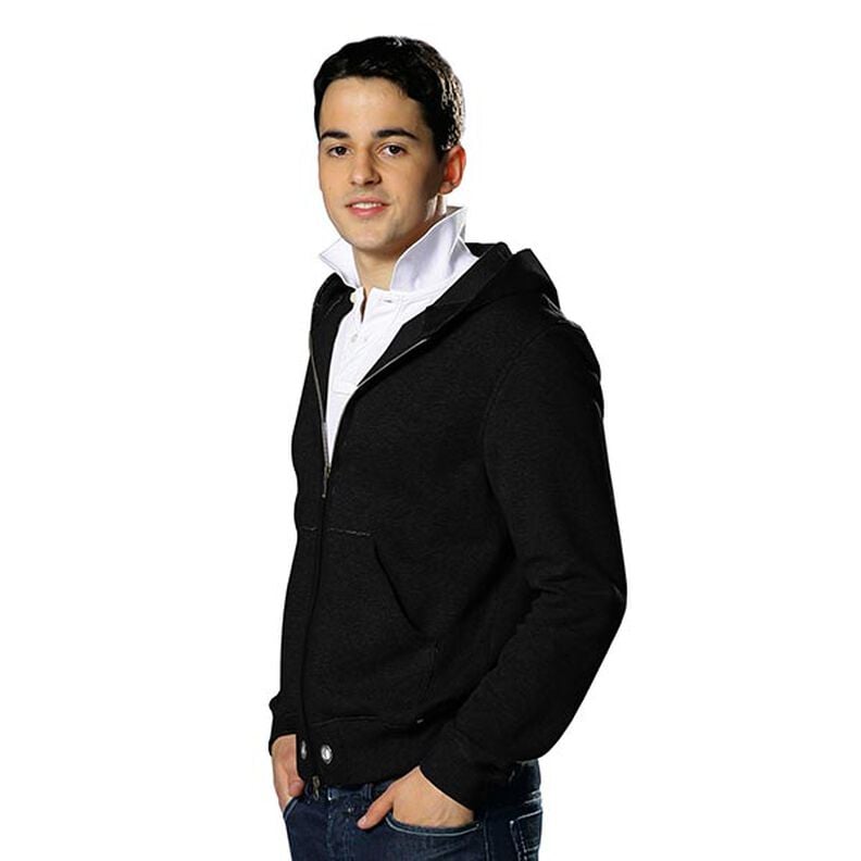 Lekka dresówka bawełniana jednokol. – czerń,  image number 5