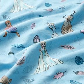 Dżersej bawełniany Królowa Śniegu w lesie | Disney – jasnoniebieski, 