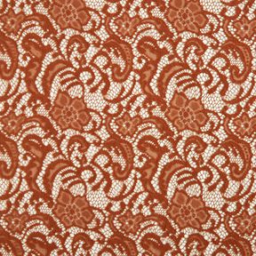 Koronka bouclé w kwiaty – miedź, 