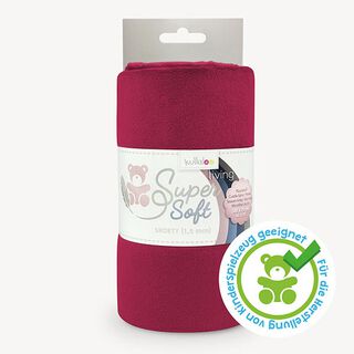 Tkanina pluszowa SuperSoft SHORTY [ 1 x 0,75 m | 1,5 mm ] - bordo | Kullaloo, 