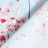 Tkanin dekoracyjna Half panama gałązki kwitnącej wiśni – jasnoniebieski/róż,  thumbnail number 4