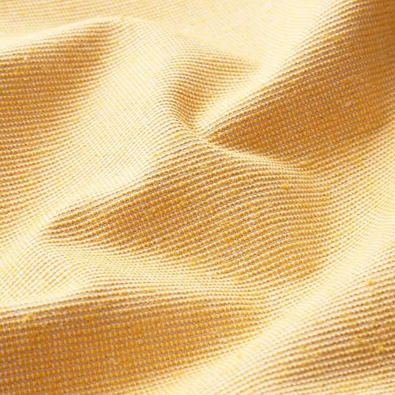 Tkanina dekoracyjna ze strukturą prążków, z recyklingu – słoneczna żółć,  image number 2