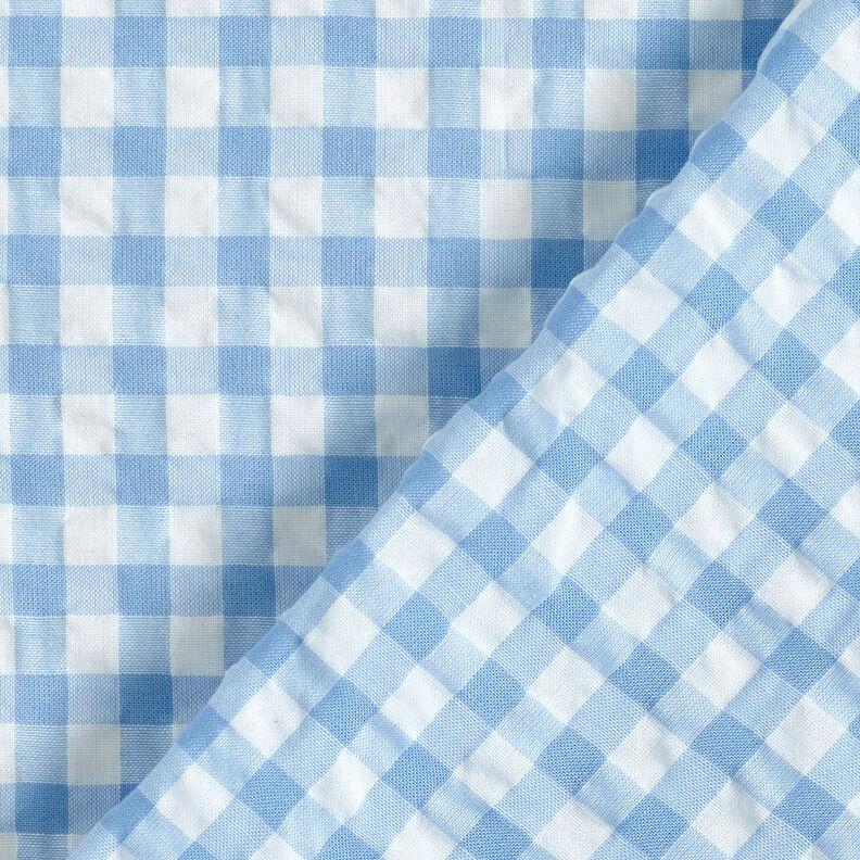 Kora w dużą kratkę Vichy – biel/jasnoniebieski,  image number 4