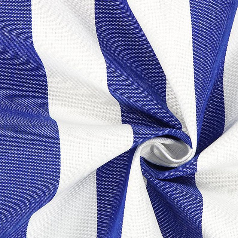 Tkanina na markizy w paski Toldo – biel/błękit królewski,  image number 2