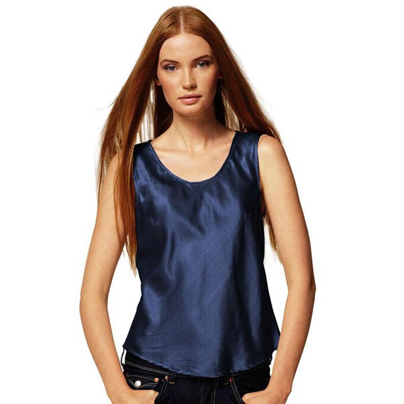 Satyna strecz &ndash; ciemnogranatowy | Resztka 70cm,  image number 4