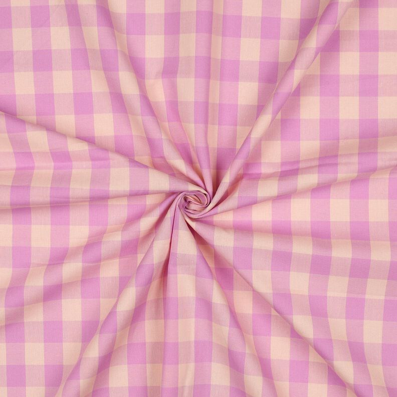 Popelina bawełniana Kratka | Poppy Fabrics – jasny róż/pastelowy fiolet,  image number 3