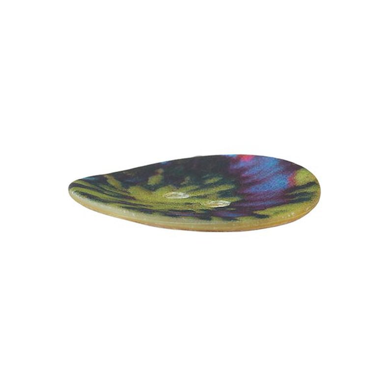 Guzik z masy perłowej, 2 dziurki  – mix kolorów,  image number 2