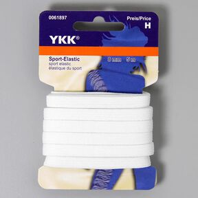 Gumka elastyczna sport [5m] – biel | YKK, 
