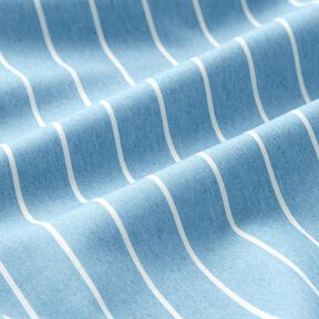 Chambray paski – jasnoniebieski/mleczna biel, 