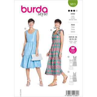 Sukienka | Burda 5813 | 36-46, 