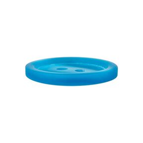 Guzik plastikowy z 2 dziurkami Basic - turkusowy, 