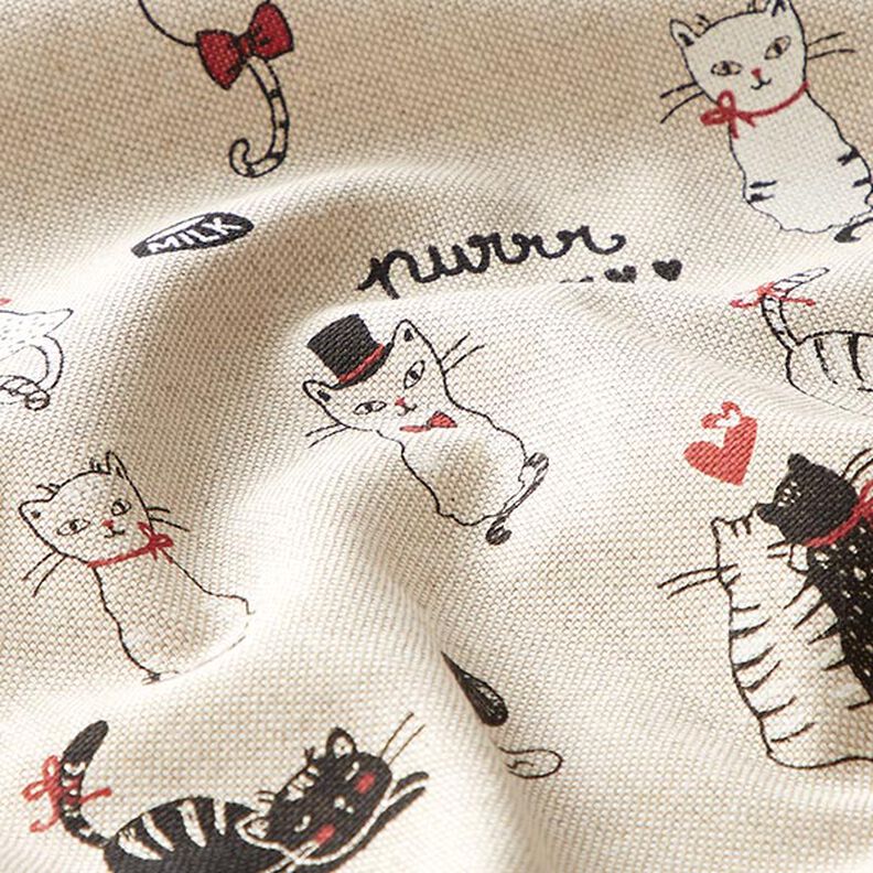 Half Panama z efektem lnu Cats in love – naturalny, image number 2