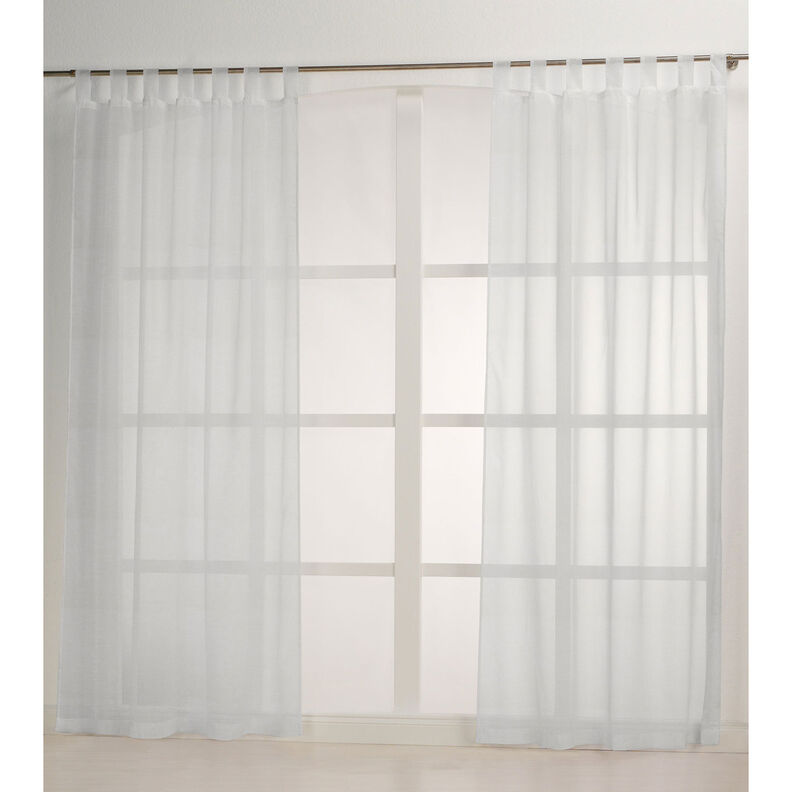 Tkanina na firany efekt bouclé 300 cm – biel,  image number 6