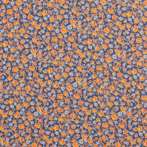 Szyfon Mille-fleurs – indygo/pomarańcza, 