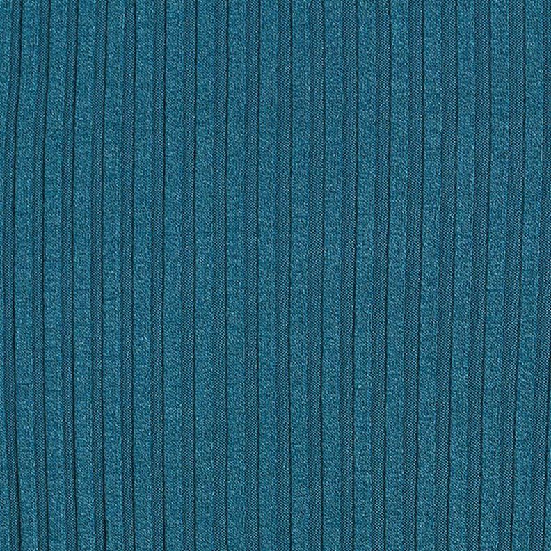 Dzianina prążkowana – błękit turkusowy,  image number 1
