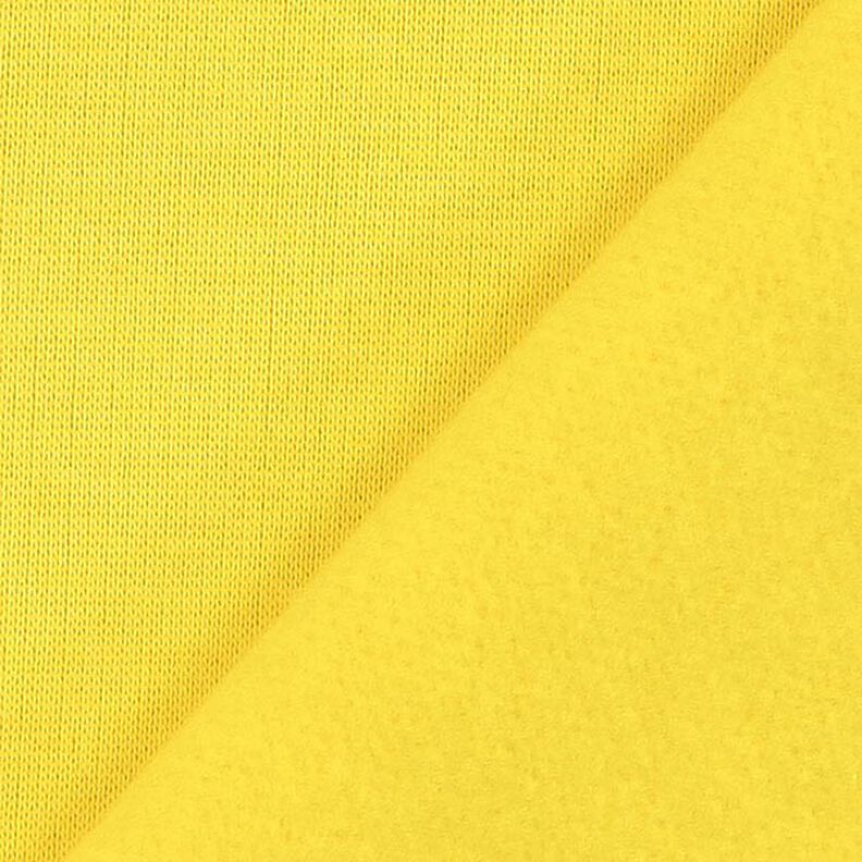 Dzianina dresowa drapana – żółć,  image number 3