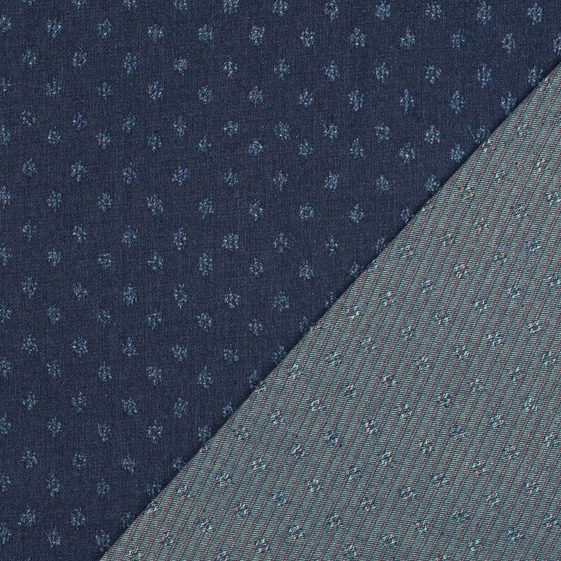 Denim z mieszanki bawełny dobby – ciemnogranatowy, image number 4