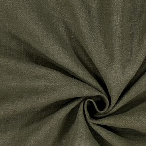 Tkanina ramia mix stonewashed, wysoka jakość – ciemna pinia, 