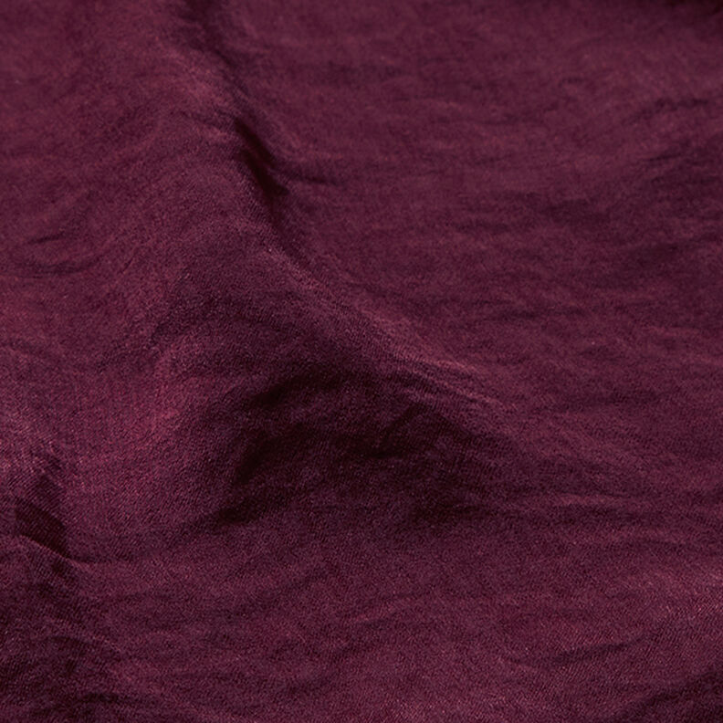 Lekka tkanina na bluzki marszczona jednokol. – merlot,  image number 2