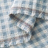 Tkanina bawełniana ze strukturą w kratkę – biel/jasnoniebieski,  thumbnail number 3