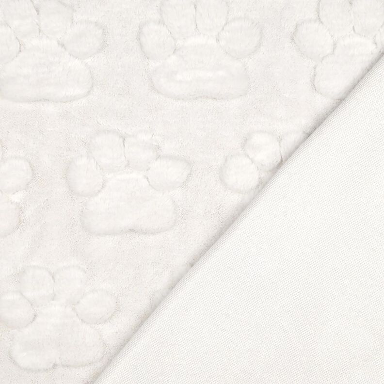 Miękki polar psie łapy – kość słoniowa, image number 4