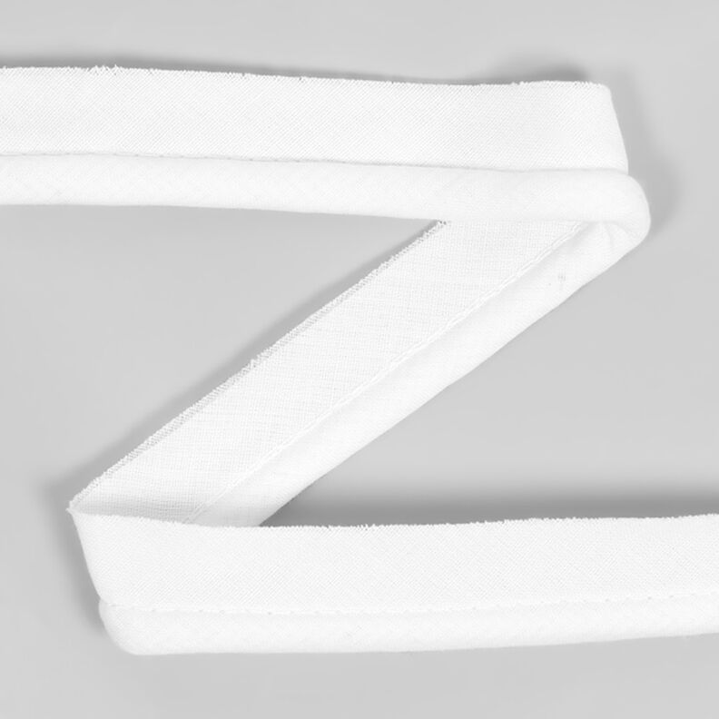 Taśma wypustkowa z bawełny [20 mm] - biały,  image number 1