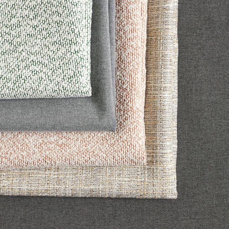 Tkanina outdoor Delikatna tkanina bouclé – zieleń/mleczna biel,  image number 5