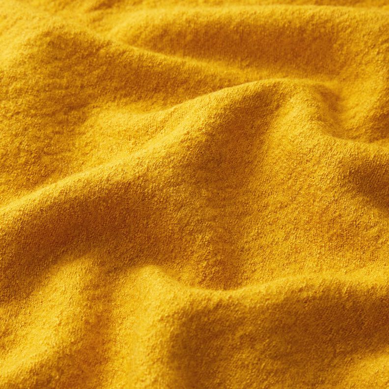 Lekka dzianina swetrowa z wełny z domieszką wiskozy – żółty curry,  image number 2