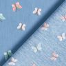 GOTS Popelina bawełniana motyle – niebieski brylantowy,  thumbnail number 4