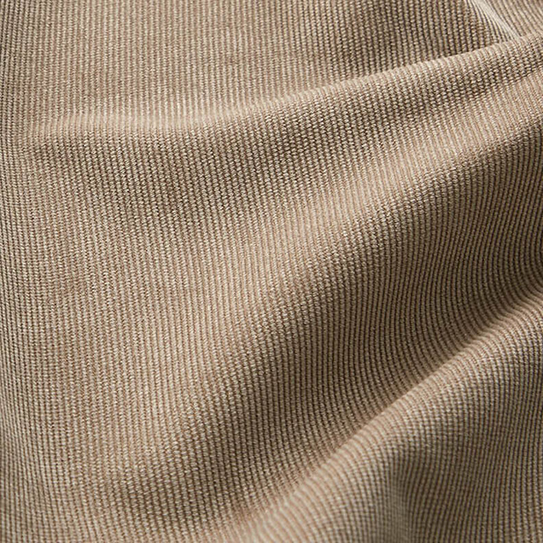 Tkanina tapicerska sztruks cienki – ciemny beż,  image number 2