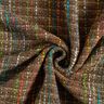 Bouclé mieszanka z żywą wełną kolorowe paski i lureks – średni brąz,  thumbnail number 5