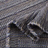 Strukturalny materiał na płaszcze z brokatową przędzą – ciemnogranatowy/wydma,  thumbnail number 3