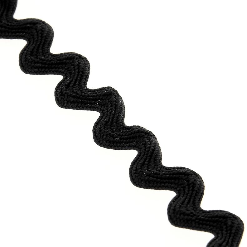 Tasiemka falowana [12 mm] – czerń,  image number 1