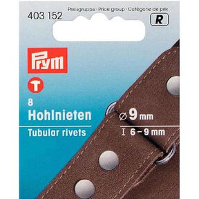 Nity kaletnicze [8 sztuk | Ø 9 mm] - srebrny| Prym, 