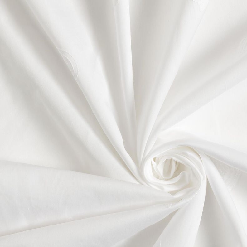 Satyna bawełniana haft tęczy – biel,  image number 3
