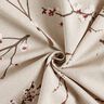 Tkanin dekoracyjna Half panama japoński kwiat wiśni – naturalny/burgund,  thumbnail number 4